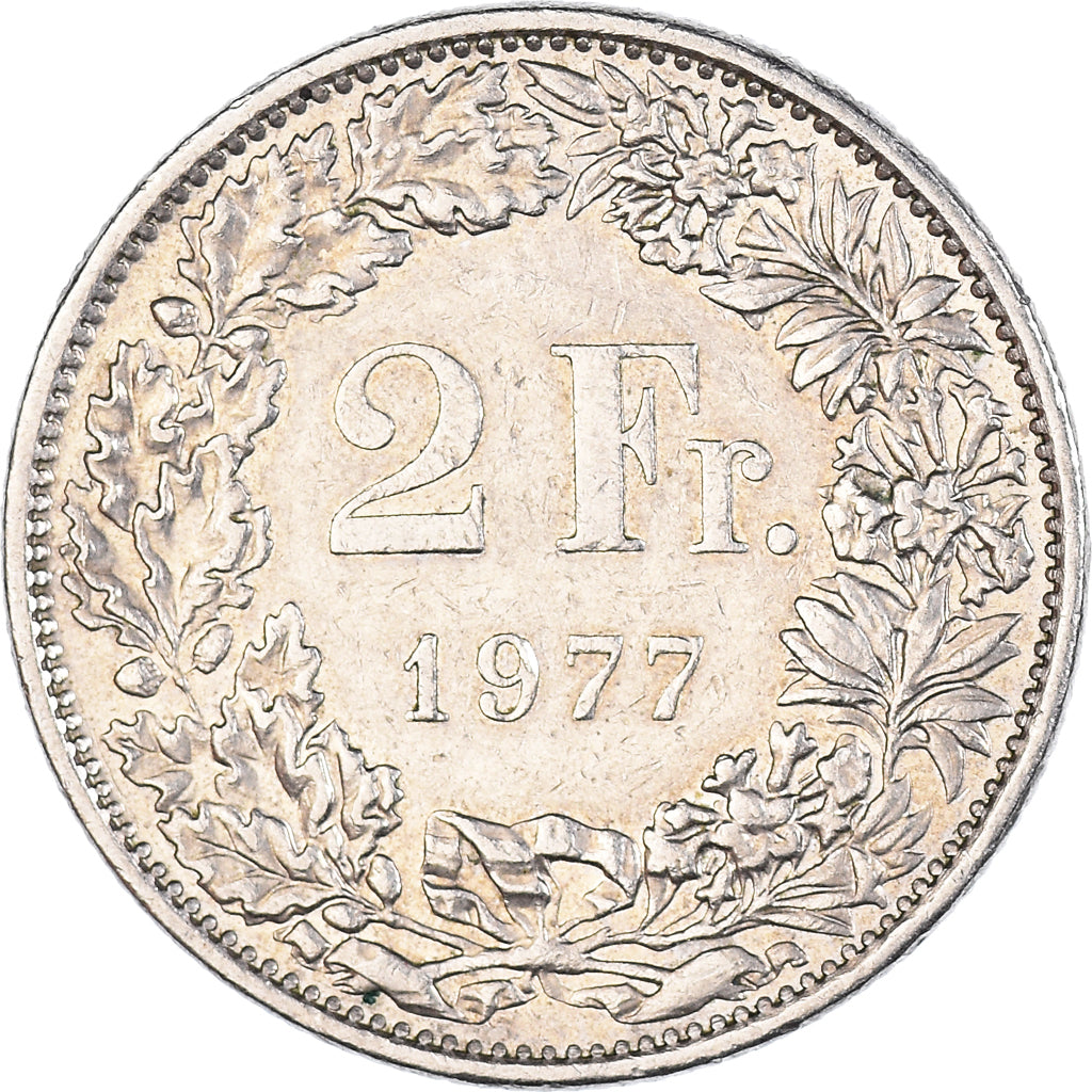 Monnaie, Suisse, 2 Francs, 1977, Bern, TTB+, Cupro-nickel, KM:21a.1