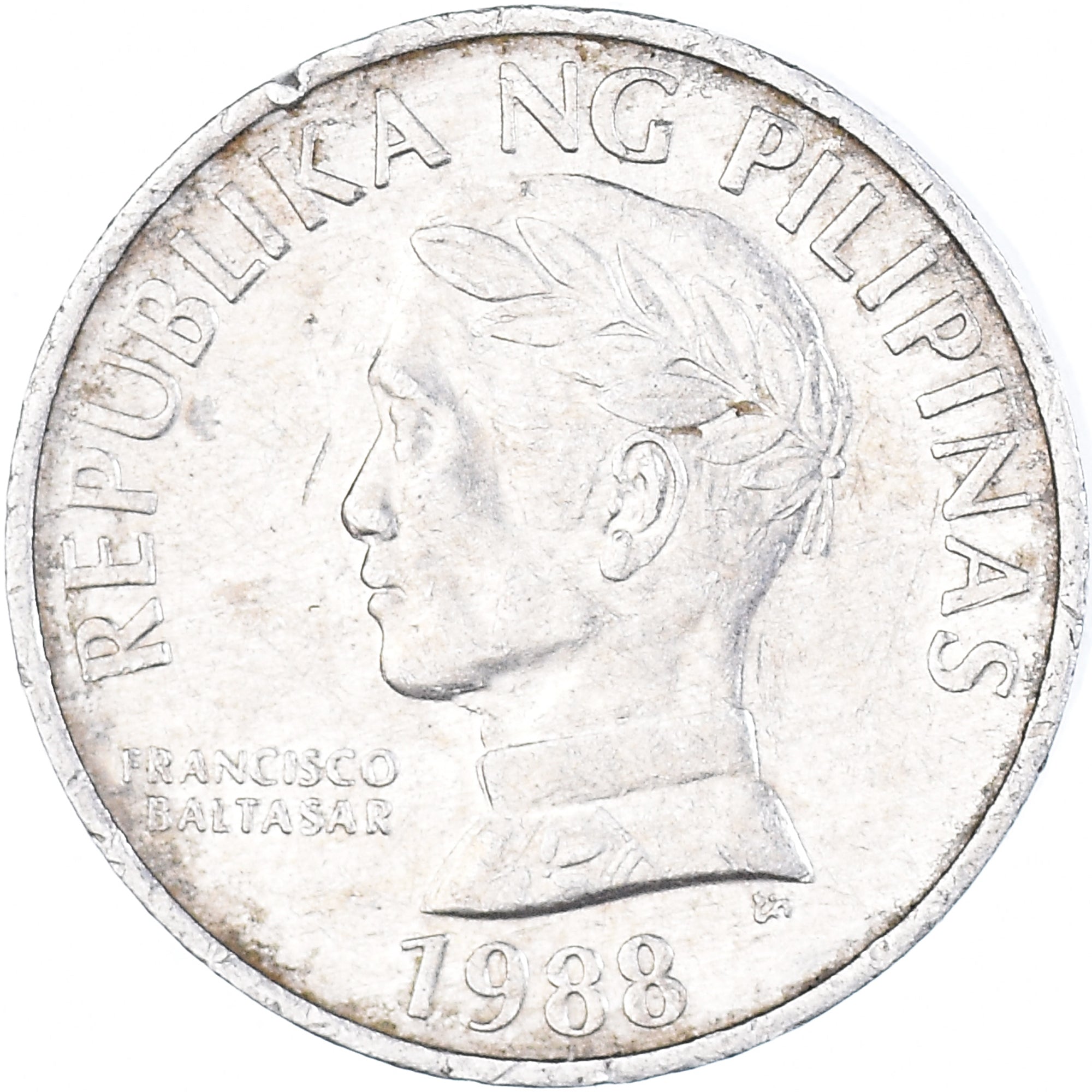 Coin, Philippines, 10 Sentimos, 1988, EF(40-45), Aluminum, KM:240.2