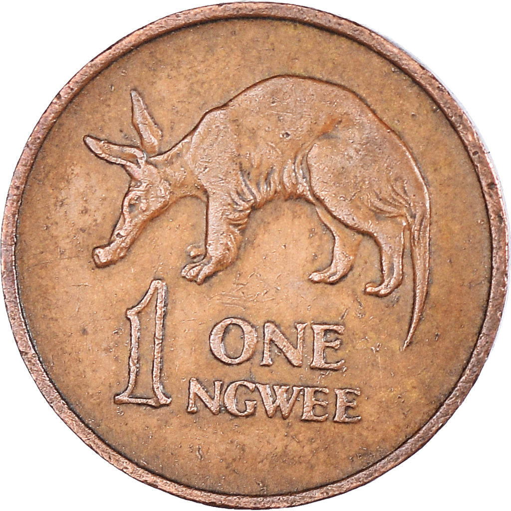 Coin, Zambia, Ngwee, 1969, British Royal Mint, EF(40-45), Bronze, KM:9