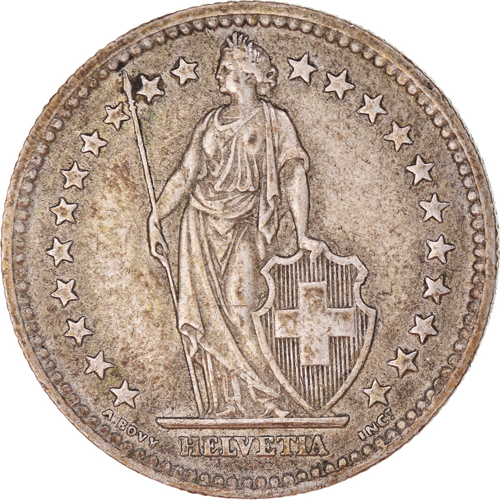 Moneta, Svizzera, 2 Francs, 1958, Bern, BB, Argento, KM:21