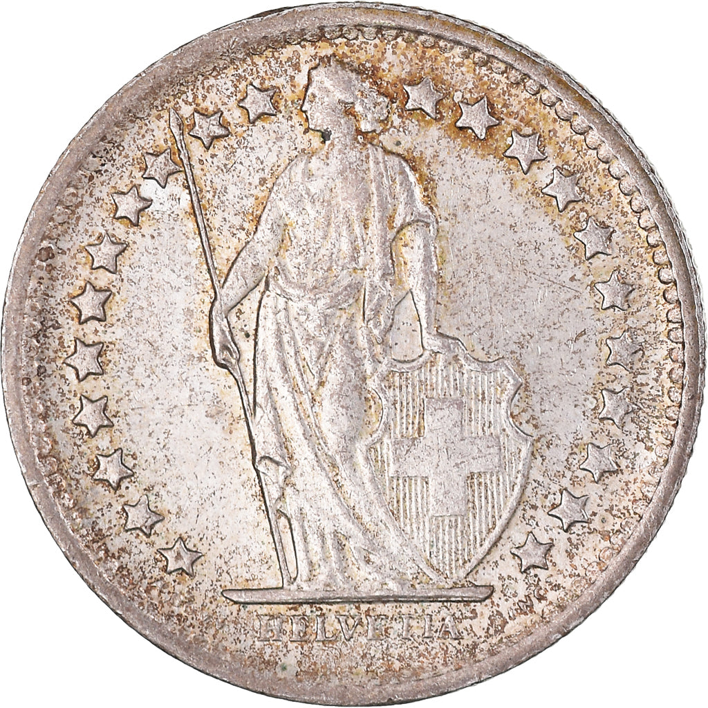 Coin, Switzerland, 1/2 Franc, 1965, Bern, AU(55-58), Silver, KM:23