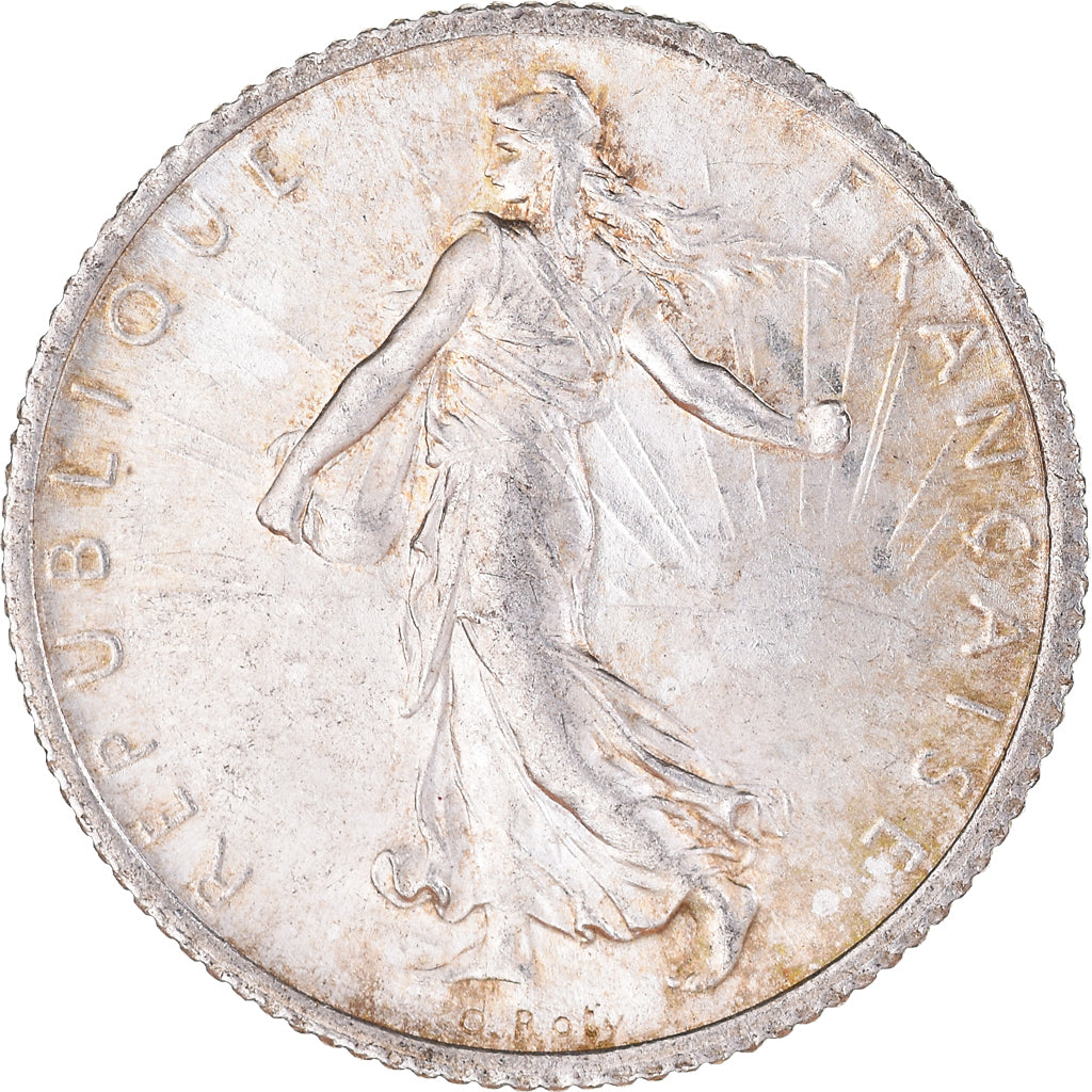 Moneta, Francia, Semeuse, Franc, 1916, Paris, SPL-, Argento, KM:844.1