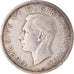Monnaie, Grande-Bretagne, George VI, Florin, Two Shillings, 1945, TTB, Argent