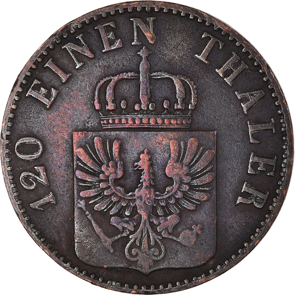 Coin, German States, PRUSSIA, Friedrich Wilhelm IV, 3 Pfennig, 1855, Berlin