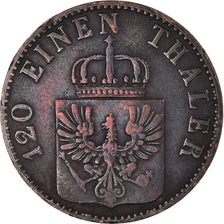 Monnaie, Etats allemands, PRUSSIA, Friedrich Wilhelm IV, 3 Pfennig, 1855