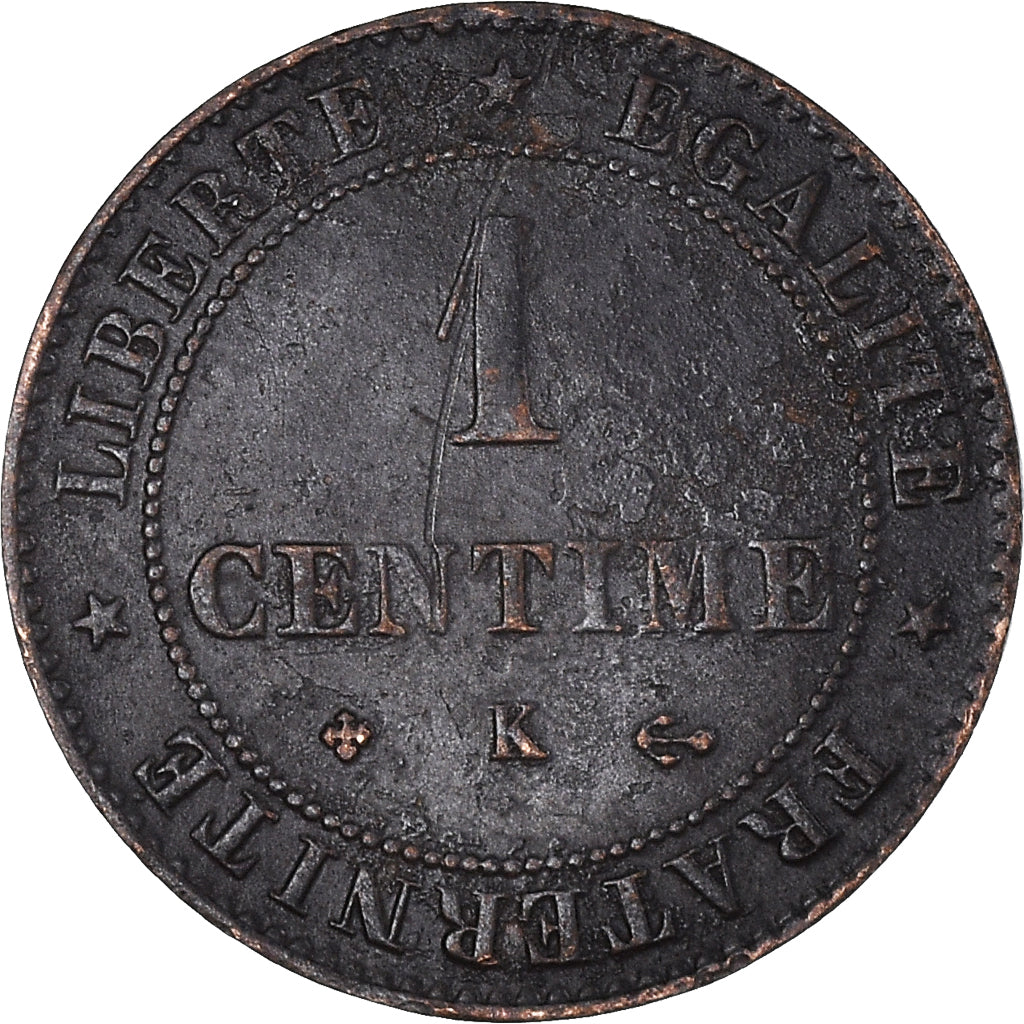 Munten, Frankrijk, Cérès, Centime, 1878, Bordeaux, ZF, Bronzen, KM:826.2