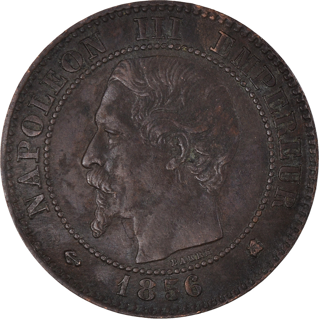 Coin, France, Napoléon III, 2 Centimes, 1856, Bordeaux, VF(30-35), Bronze