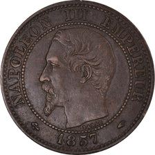 Coin, France, Napoléon III, 2 Centimes, 1857, Paris, EF(40-45), Bronze