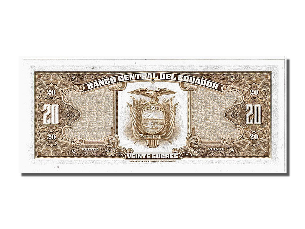 Banknote, Ecuador, 20 Sucres, 1983, 1983-04-20, UNC(65-70)