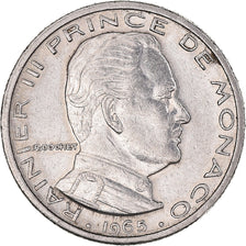 Monnaie, Monaco, Rainier III, 1/2 Franc, 1965, TTB+, Nickel, Gadoury:MC 149