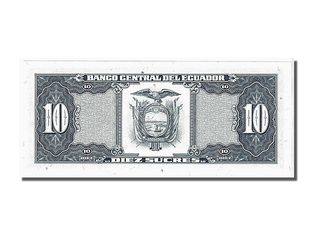 Banknote, Ecuador, 10 Sucres, 1988, 1988-11-22, KM:121, UNC(65-70)