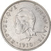 Moeda, Polinésia Francesa, 20 Francs, 1970, Paris, AU(50-53), Níquel, KM:6