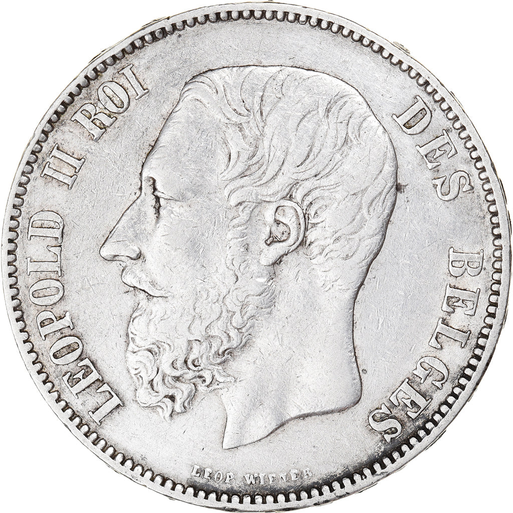 Monnaie, Belgique, Leopold II, 5 Francs, 5 Frank, 1873, TTB, Argent, KM:24