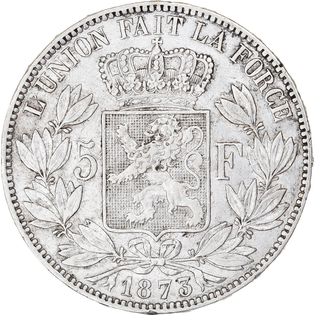 Monnaie, Belgique, Leopold II, 5 Francs, 5 Frank, 1873, TTB, Argent, KM:24