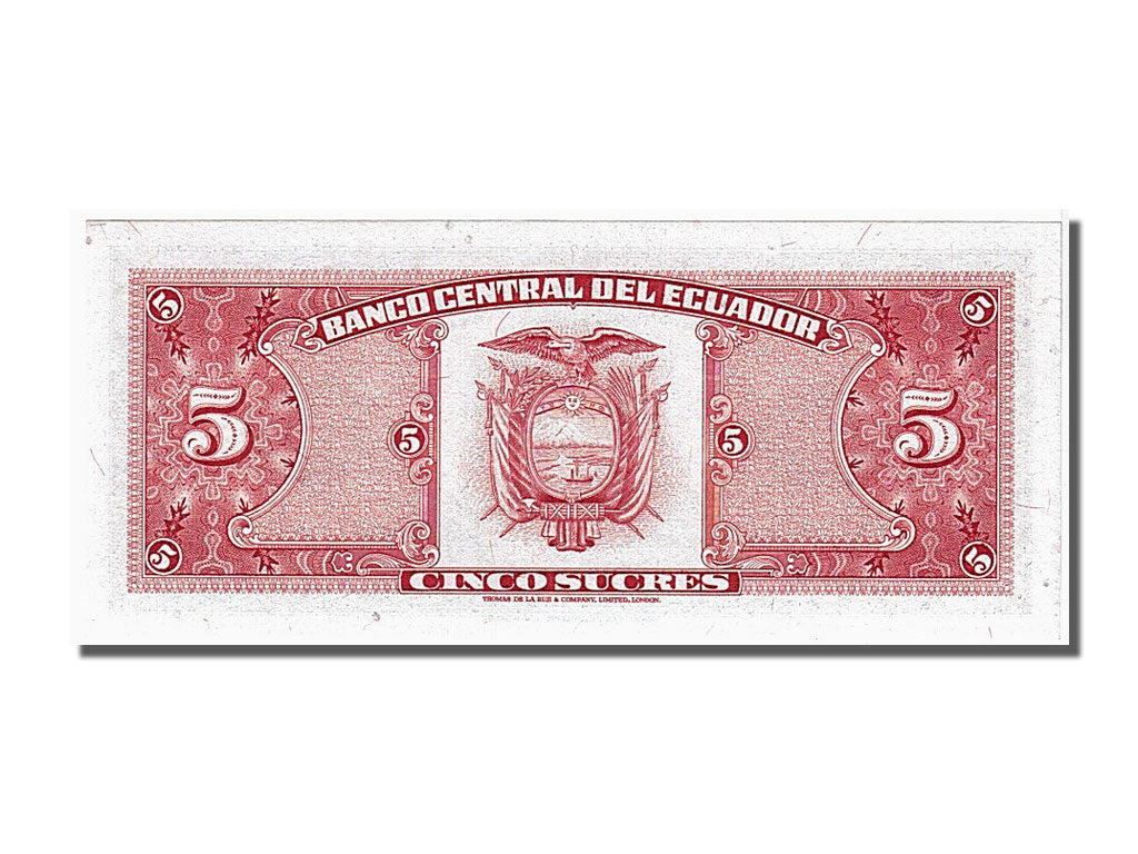 Banknote, Ecuador, 5 Sucres, 1980, 1980-05-24, UNC(65-70)