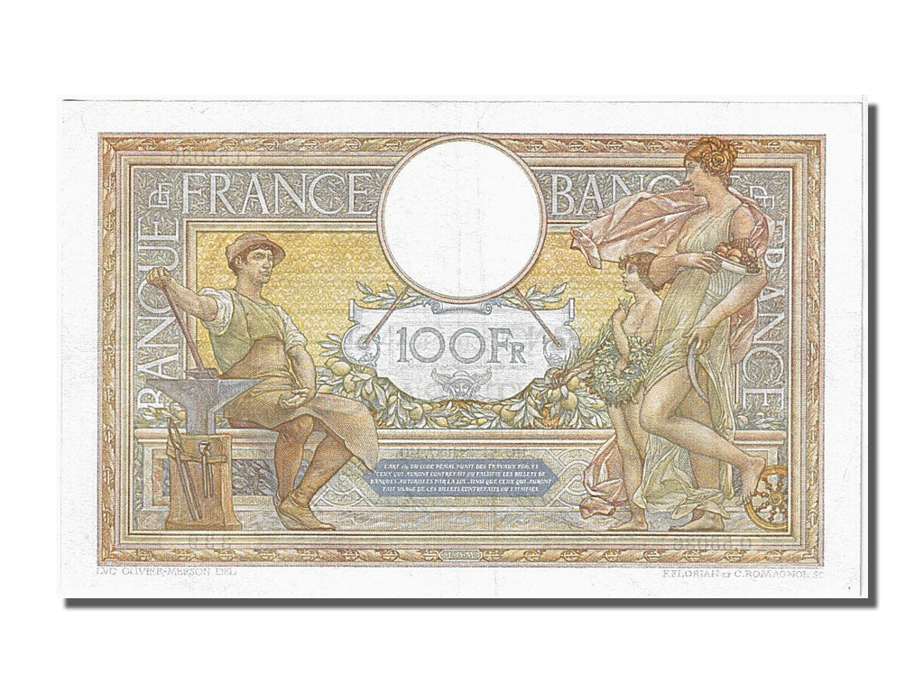 Geldschein, Frankreich, 100 Francs, 100 F 1908-1939 ''Luc Olivier Merson''