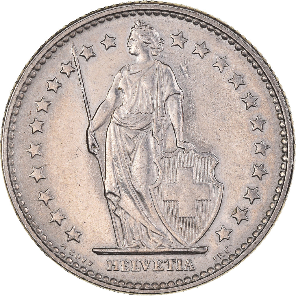 Moneta, Svizzera, 2 Francs, 1968, Bern, SPL-, Rame-nichel, KM:21a.1