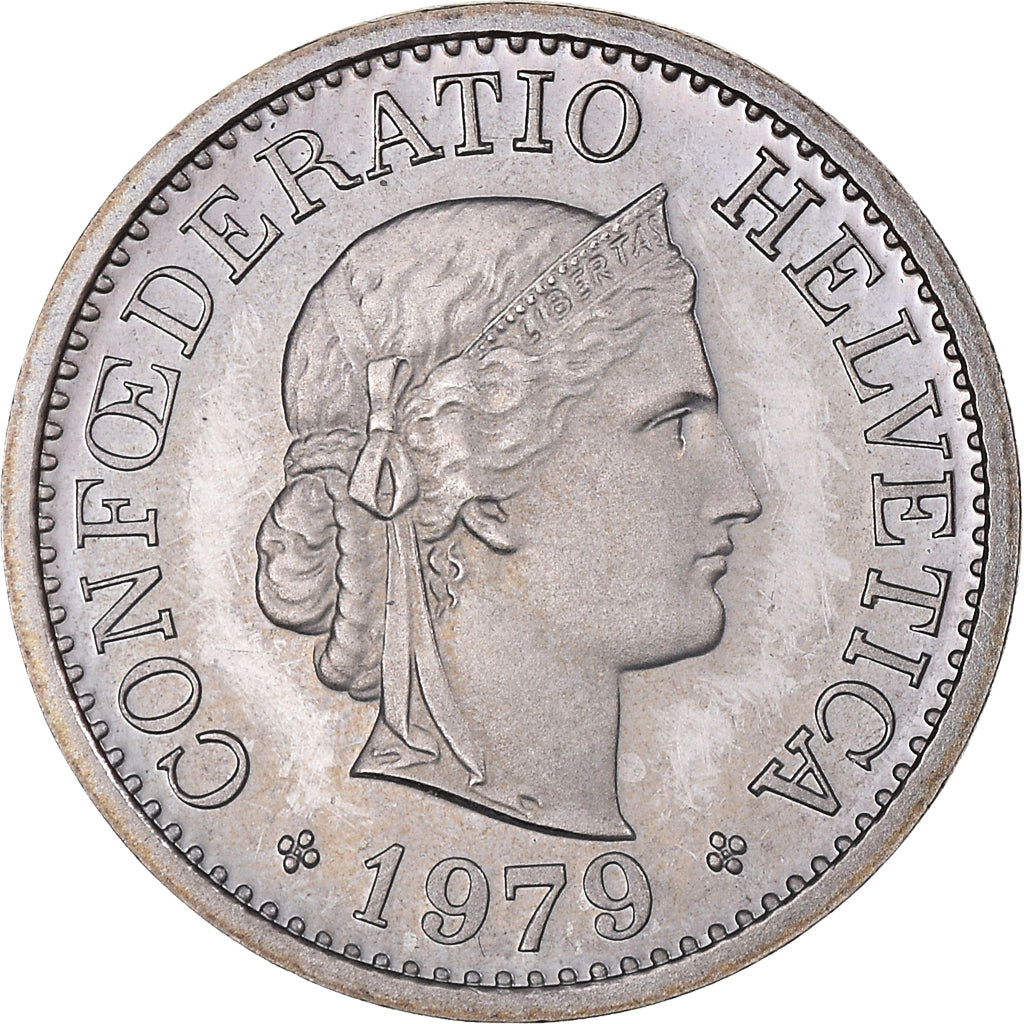 Moneda, Suiza, 10 Rappen, 1979, Bern, Proof, SC, Cobre - níquel, KM:27