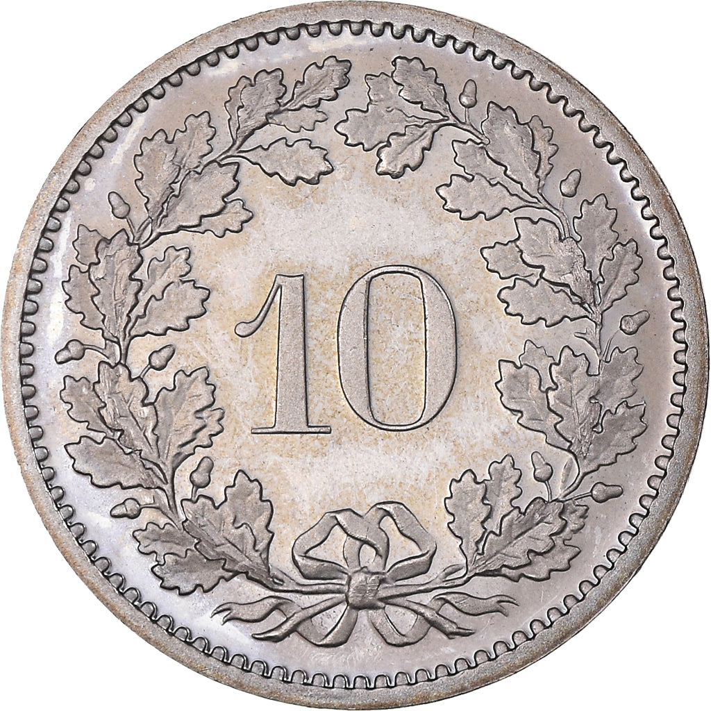Moneda, Suiza, 10 Rappen, 1979, Bern, Proof, SC, Cobre - níquel, KM:27