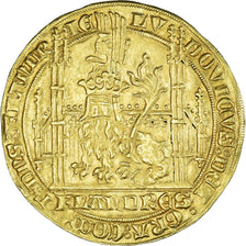County of Flandre, Louis II de Mâle, Lion d'or, 1346-1384, Ghent, Oro, EBC