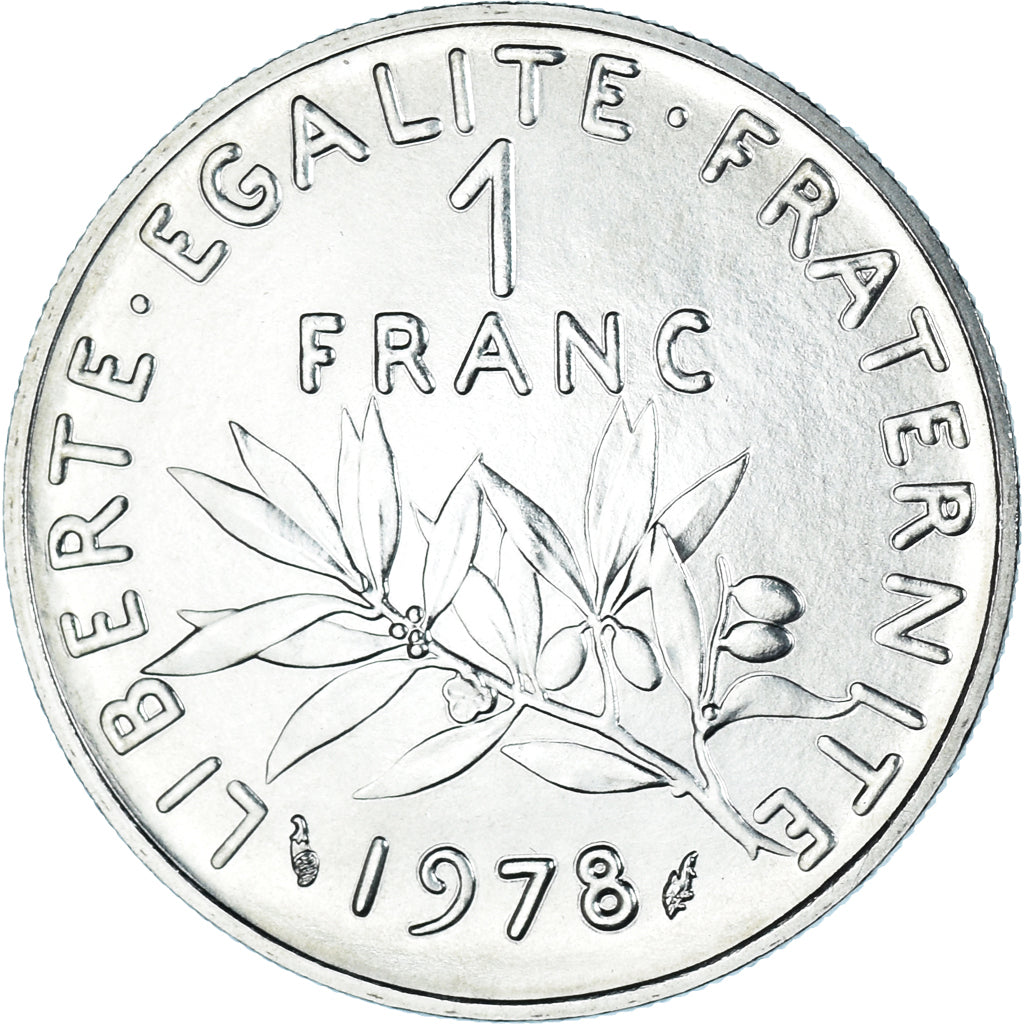 Coin, France, Semeuse, Franc, 1978, Paris, MS(65-70), Nickel, KM:925.1