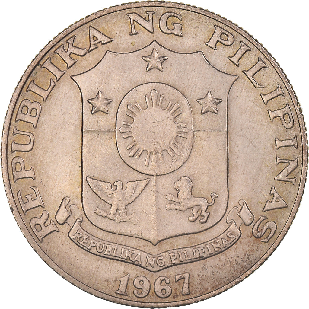 Monnaie, Philippines, 50 Sentimos, 1967, TTB+, Cuivre-Nickel-Zinc (Maillechort)