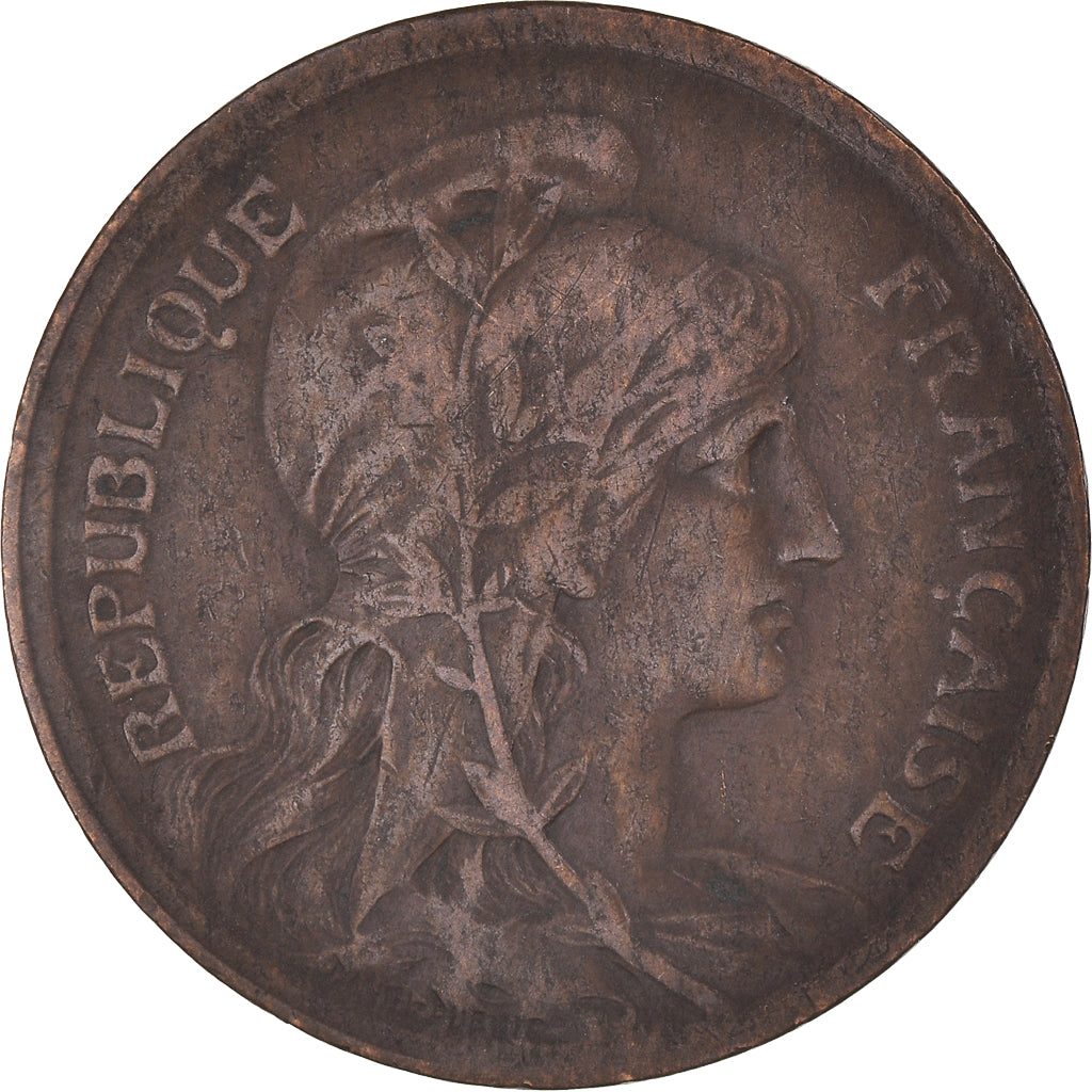 Münze, Frankreich, Dupuis, 10 Centimes, 1917, Paris, SS, Bronze, KM:843