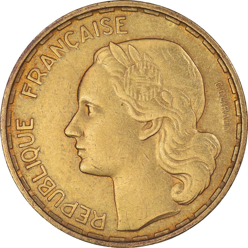 Coin, France, Guiraud, 50 Francs, 1952, Beaumont - Le Roger, EF(40-45)