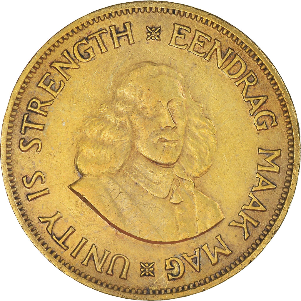 Moeda, África do Sul, Cent, 1961, AU(50-53), Latão, KM:57