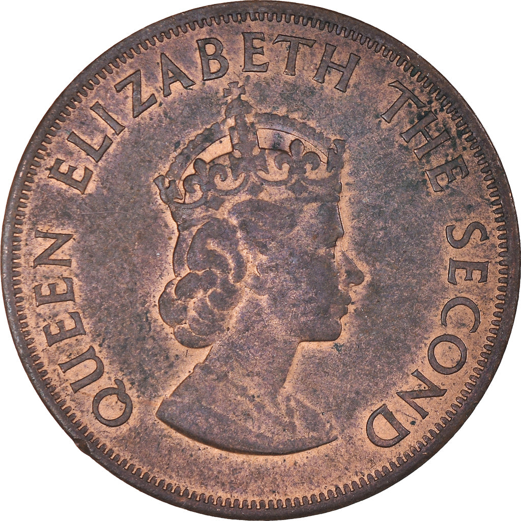 Moeda, Jersey, Elizabeth II, 1/12 Shilling, 1966, AU(50-53), Bronze, KM:26