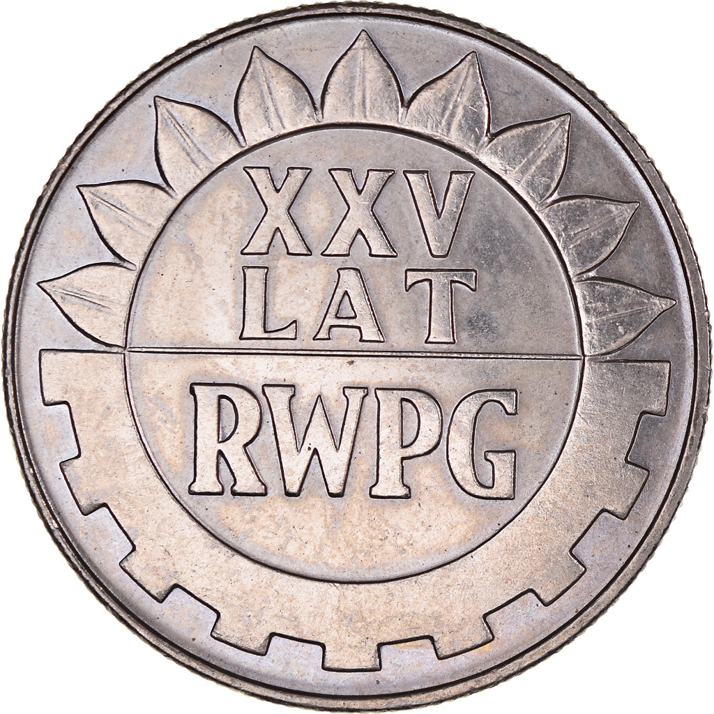 Coin, Poland, 20 Zlotych, 1974, Warsaw, AU(55-58), Copper-nickel, KM:70