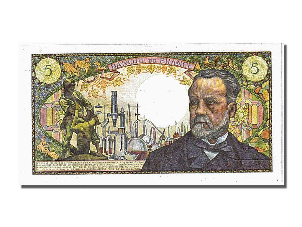 France, 5 Francs, Pasteur, 1966-07-07, H.14, UNC(65-70)