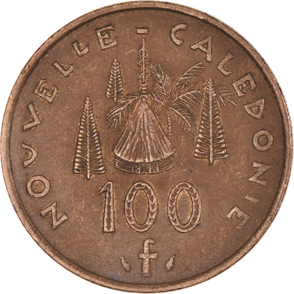 Coin, New Caledonia, 100 Francs, 1987, Paris, EF(40-45), Nickel-Bronze, KM:15