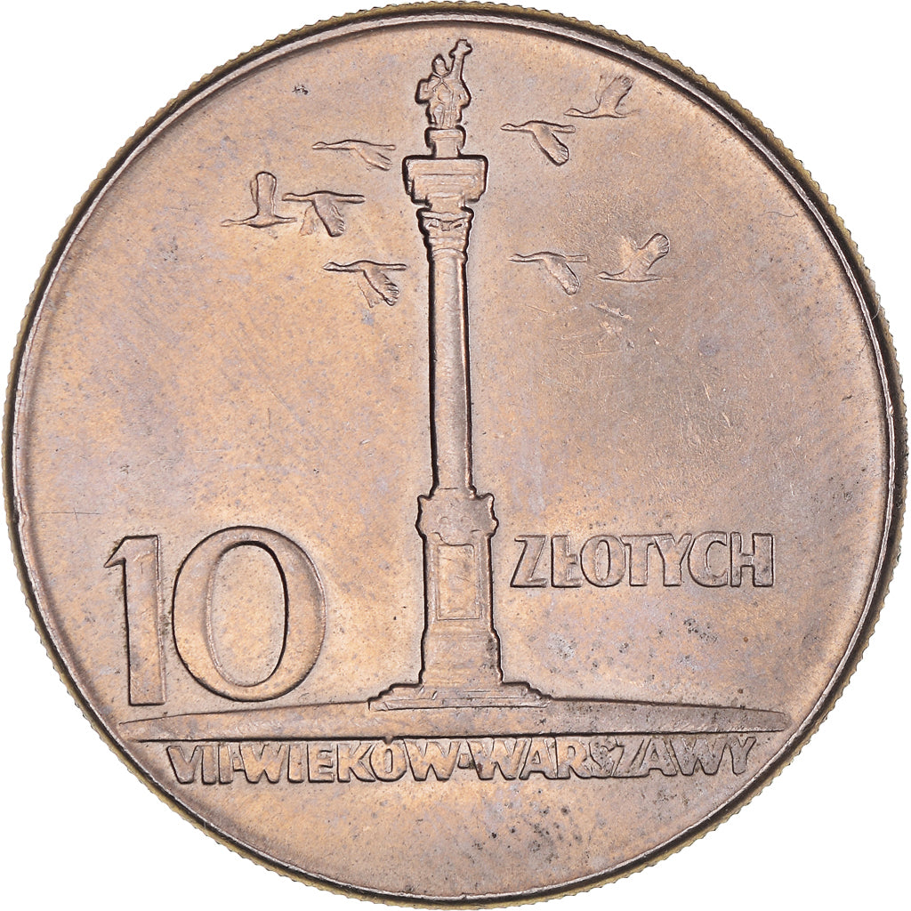 Münze, Polen, 10 Zlotych, 1965, Warsaw, VZ, Kupfer-Nickel, KM:55