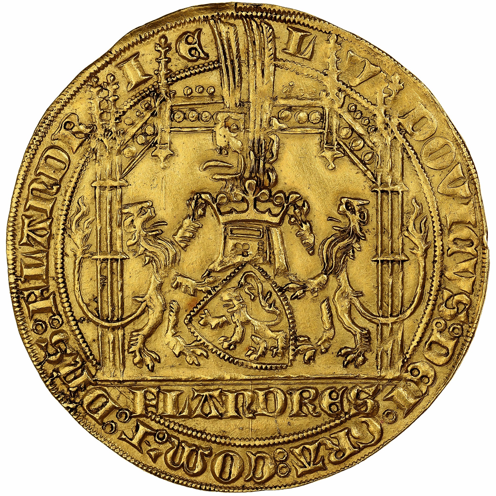 Comté de Flandre, Louis II de Mâle, Vieil Heaume D'or, (1367-1368), Gand