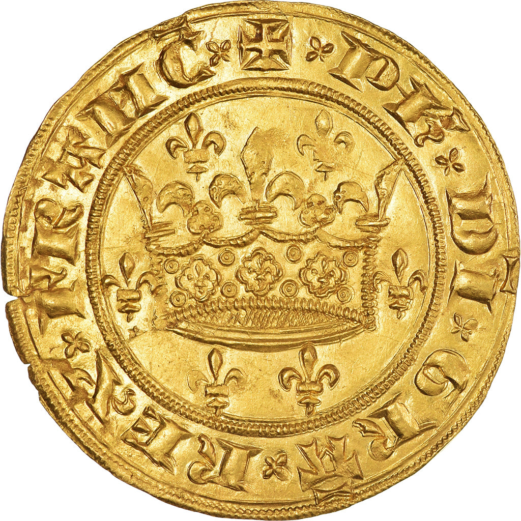 Frankrijk, Filip VI, Couronne D'or, 1340, Goud, PR+, Duplessy:252, Ciani:271