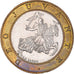 Moeda, Mónaco, Rainier III, 10 Francs, 1995, AU(50-53), Bimetálico, KM:163