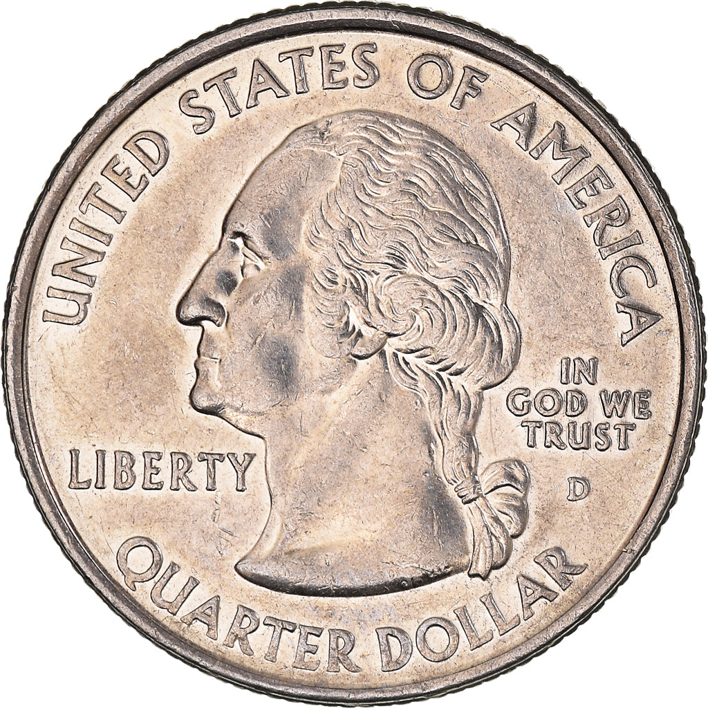 Moneta, USA, Virginia, Quarter, 2000, U.S. Mint, Denver, AU(55-58)