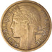 Moeda, França, Morlon, 2 Francs, 1937, EF(40-45), Alumínio-Bronze, KM:886