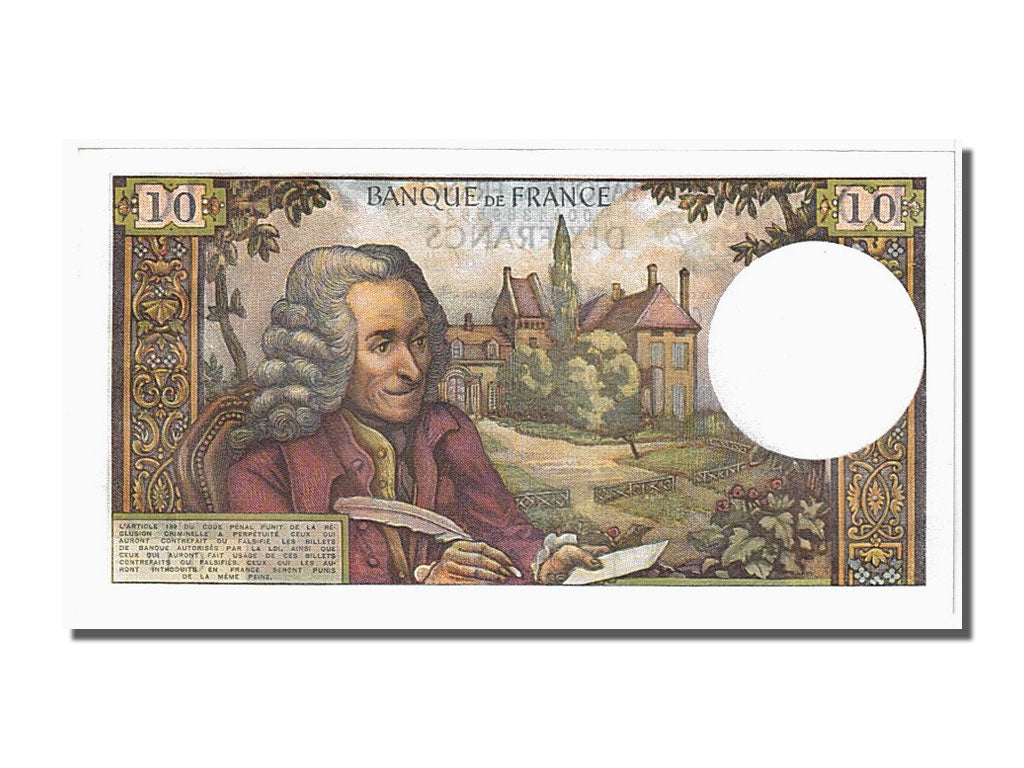 Billete, Francia, 10 Francs, 10 F 1963-1973 ''Voltaire'', 1963, 1963-07-11, SC