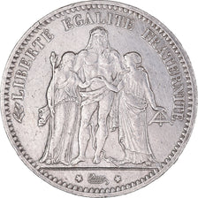 Moneta, Francia, Hercule, 5 Francs, 1873, Paris, BB, Argento, KM:820.1