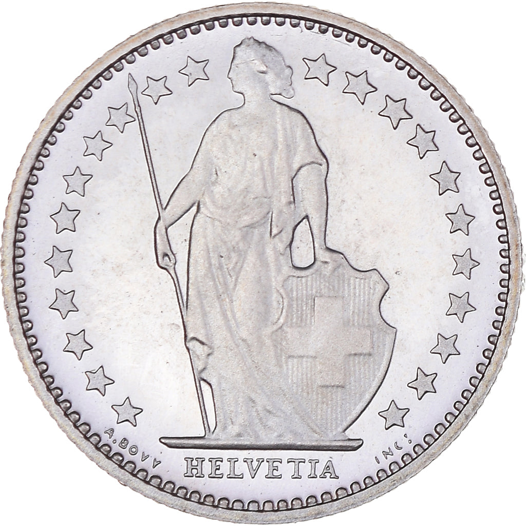 Moneta, Szwajcaria, 1/2 Franc, 1979, Bern, Proof, MS(60-62), Miedź-Nikiel