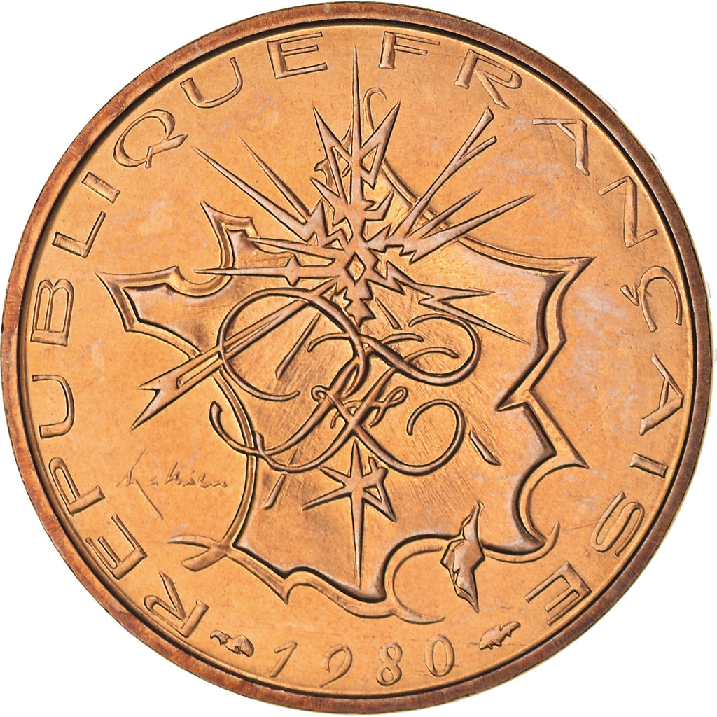 Münze, Frankreich, Mathieu, 10 Francs, 1980, Paris, Tranche A, VZ+