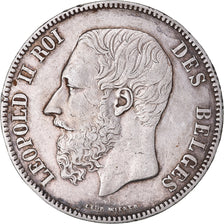 Monnaie, Belgique, Leopold II, 5 Francs, 5 Frank, 1868, TTB, Argent, KM:24