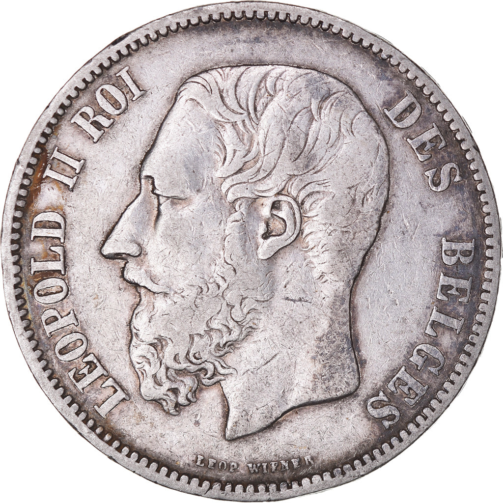 Monnaie, Belgique, Leopold II, 5 Francs, 5 Frank, 1875, TB+, Argent, KM:24