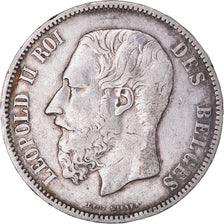 Monnaie, Belgique, Leopold II, 5 Francs, 5 Frank, 1875, TB+, Argent, KM:24