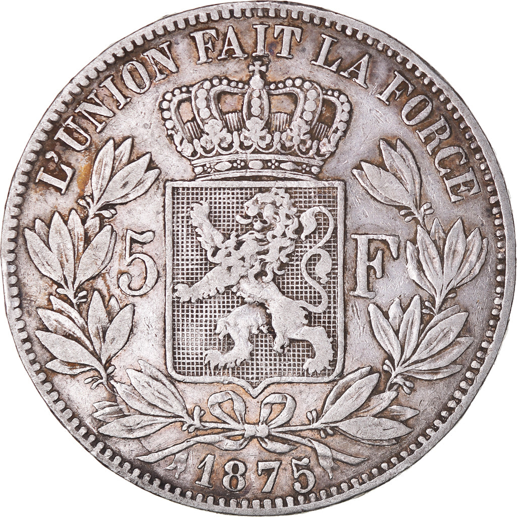 Monnaie, Belgique, Leopold II, 5 Francs, 5 Frank, 1875, TB+, Argent, KM:24