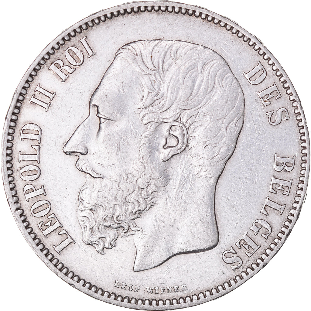 Monnaie, Belgique, Leopold II, 5 Francs, 5 Frank, 1873, TTB+, Argent, KM:24
