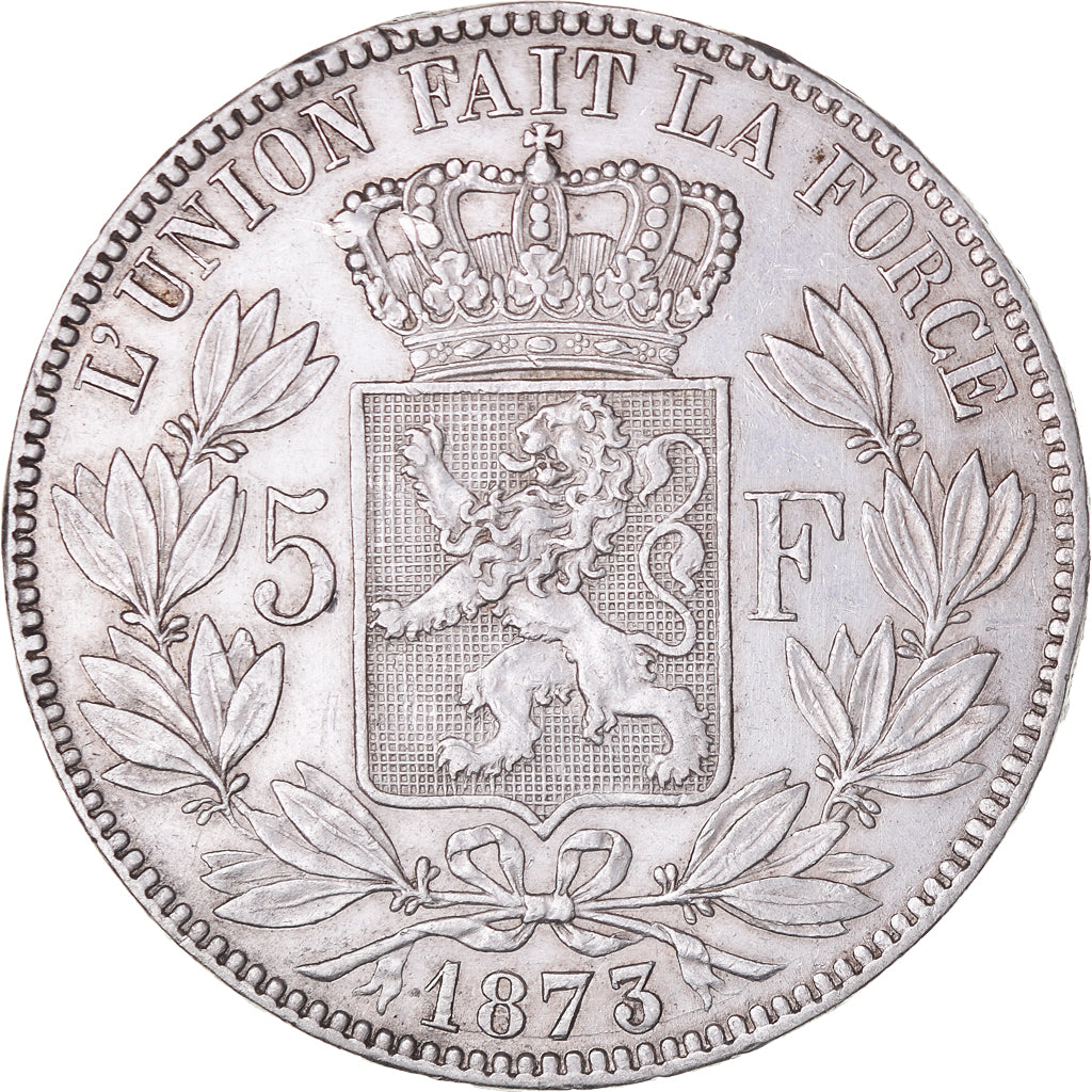 Monnaie, Belgique, Leopold II, 5 Francs, 5 Frank, 1873, TTB+, Argent, KM:24
