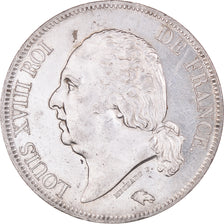 Coin, France, Louis XVIII, 5 Francs, 1821, Lille, Rare in this quality